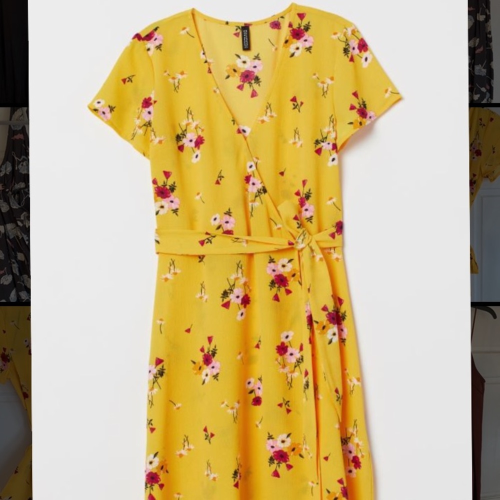Yellow floral dress